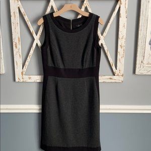 Tahari | Black Herringbone Sheath Dress
